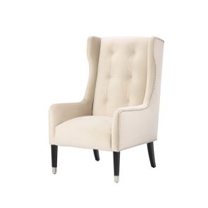 Grayson Armchair Chalk – Silver