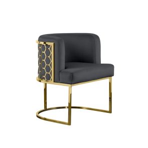 Alveare Dining Chair Brass - Smoke