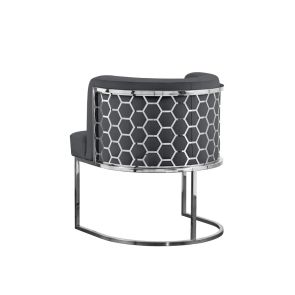 Alveare Dining Chair Silver - Smoke