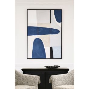 Blue Notes One - Hand-Painted Wall Art