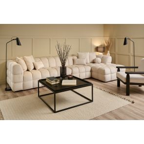 Berlin Extra Large Right-Hand Corner Sofa Light Taupe Chenille 