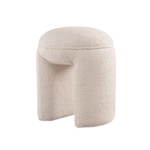  Bolo Hocker - Hell-taupefarbenes Chenille