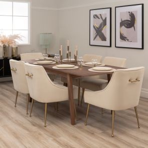 Capri Walnut Extending Dining Table 