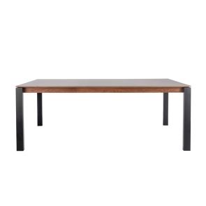 Corinna 8 Seat Dining Table Grey - Black legs