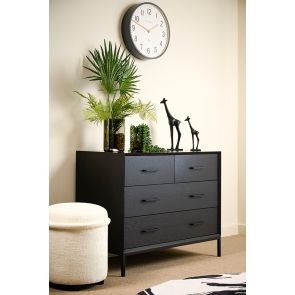 Duo Black Chest of Drawers