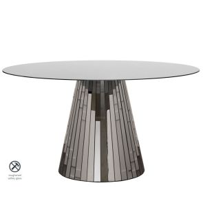 Emmeline Smoked Mirror Dining Table