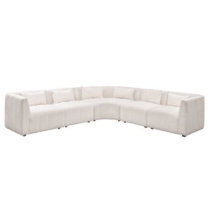 Essen Large Corner Sofa – Ivory Chenille