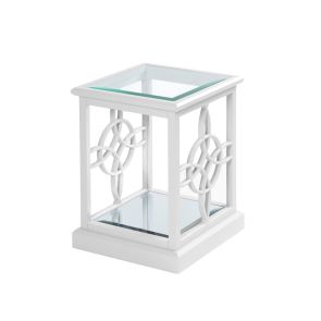 Etienne White Side Table 
