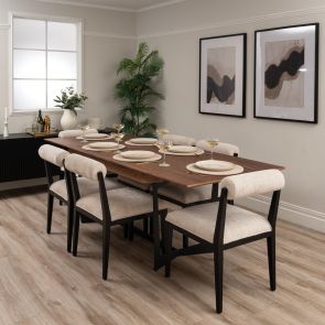 Finley Walnut Extending Dining Table