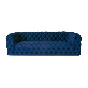 Frankfurt Three Seat Sofa - Navy Blue
