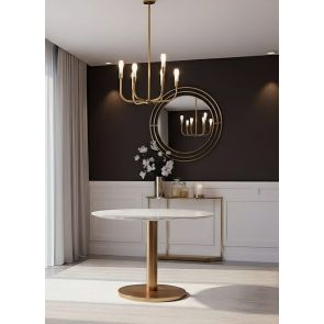 Gracia Six Light Pendant Brass 