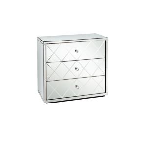 Knightsbridge Mirrored Three Drawer Chest