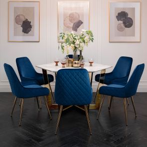 Kronos Brass Dining Table 