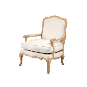 Le Brun Limed Oak French Armchair