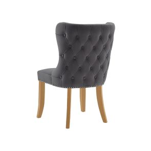 Margonia Dining Chair - Storm Grey - Natural legs 