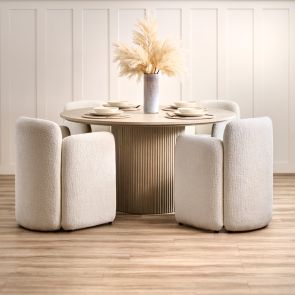 Munich Eetkamerstoel Licht Taupe