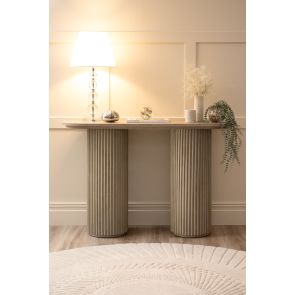 Ophelia Washed Grey Oak Console Table