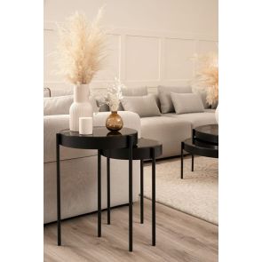 Orion Black Nesting Side Tables