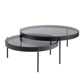 Orion Black Nesting Coffee Tables