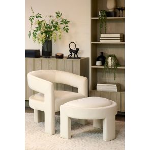 Santini Ottoman – Chalk