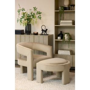 Santini Ottoman – Taupe