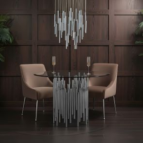 Rubell Silver Dining Table