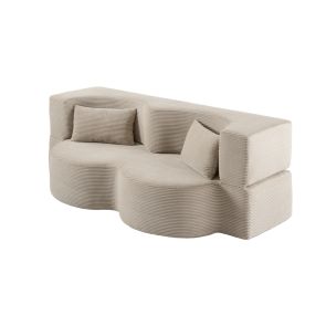 Zzofa Sofá cama - Topo claro