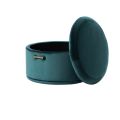 Aria Storage Ottoman – Peacock – Brass/Silver-view2