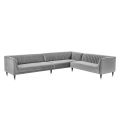 Baxter Large Right Hand Corner Sofa - Dove Grey-view1