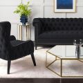 Bergmann Two Seat Sofa - Black-view2