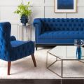 Bergmann Two Seat Sofa - Navy Blue-view2