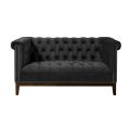 Bergmann Two Seat Sofa - Black-view1