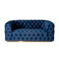 Frankfurt Two Seat Sofa - Navy Blue-view1