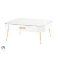 Mason Mirrored Coffee Table – Brushed Gold Legs-view1