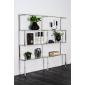 Miko Double Shelf Unit Chrome-view1