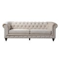 Monty Three Seat Sofa - Chalk-view1