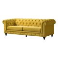 Monty Three Seat Sofa - Mustard-view3