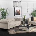 Monty Three Seat Sofa - Chalk-view2