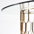 Pino 4-5 Brass Dining Table-view4