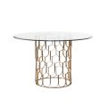 Pino 4-5 Brass Dining Table-view1