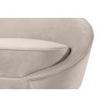 Selini Two Seat Sofa - Chalk, Silver base-view5