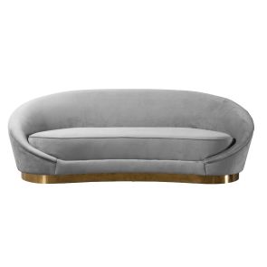 Selini 3-Sitzer Sofa - Messing - Basis - Taubengrau