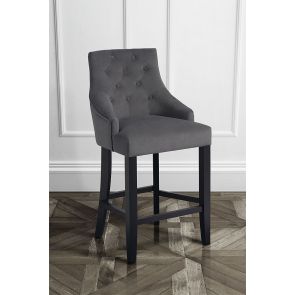 Tabouret de bar Torino - Gris fumé