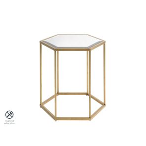 Alveare Brass Side Table 