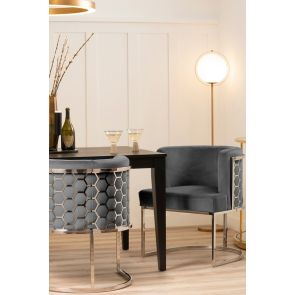 Alveare Dining chair Silver - Smoke