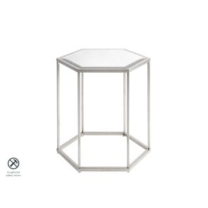 Alveare Silver Side Table 