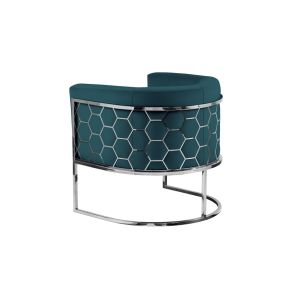 Alveare tub chair Silver - Peacock 