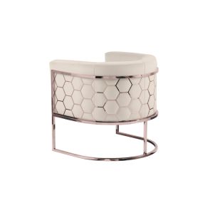 Alveare tub chair Copper - Chalk