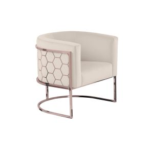 Alveare tub chair Copper - Chalk