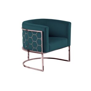 Alveare tub chair Copper - Peacock 